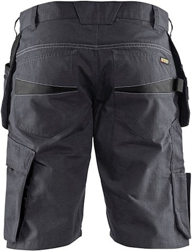 Blåkläder service short met spijkerzakken 14941330 | medium grijs zwart | maat 54 - 7330509688861