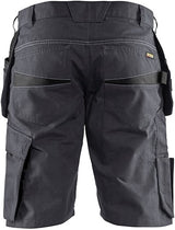 Blåkläder service short met spijkerzakken 14941330 | medium grijs zwart | maat 62 - 7330509688908