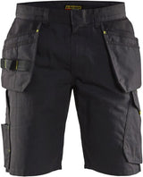 Blåkläder service short met spijkerzakken 14941330 | zwart high vis geel | maat 46 - 7330509688922