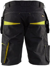 Blåkläder service short met spijkerzakken 14941330 | zwart high vis geel | maat 50 - 7330509688946