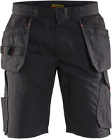 Blåkläder service short met spijkerzakken 14941330 | zwart rood | maat 58 - 7330509689080