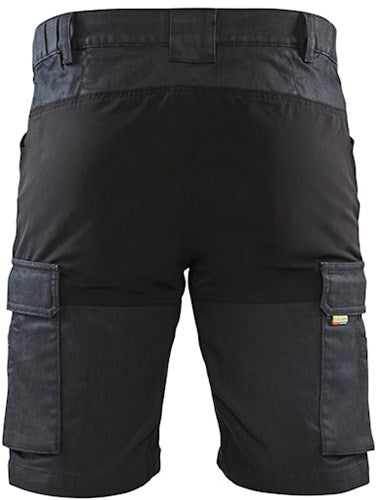 Blåkläder service short met stretch 14371147 | marineblauw zwart | maat 48 - 7330509717998