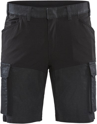 Blåkläder service short met stretch 14371147 | marineblauw zwart | maat 52 - 7330509718018