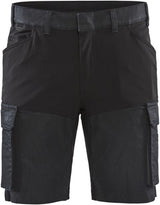 Blåkläder service short met stretch 14371147 | marineblauw zwart | maat 54 - 7330509718025