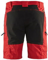 Blåkläder service short stretch 14491845 | rood zwart | maat 58 - 7330509586716