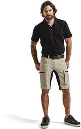 Blåkläder service short stretch 14491845 | stone zwart | maat 56 - 7330509535714