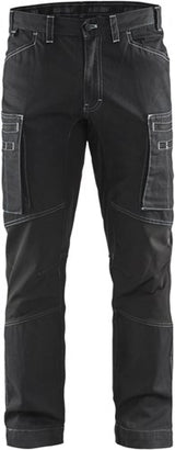 Blåkläder service werkbroek denim stretch 14591142 | zwart | maat 56 - 7330509486153