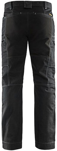Blåkläder service werkbroek denim stretch 14591142 | zwart | maat 58 - 7330509486160
