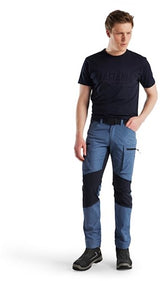 Blåkläder service werkbroek met stretch 14591845 | gevoelloos blauw donkerblauw | maat 46 - 7330509781357