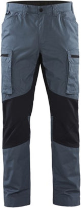 Blåkläder service werkbroek met stretch 14591845 | gevoelloos blauw donkerblauw | maat 52 - 7330509781388