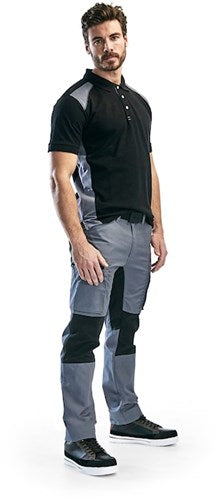 Blåkläder service werkbroek met stretch 14591845 | grijs zwart | maat 50 - 7330509498736
