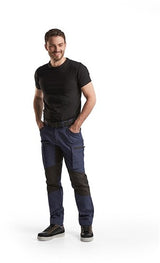 Blåkläder service werkbroek met stretch 14591845 | marineblauw zwart | maat 52 - 7330509498538