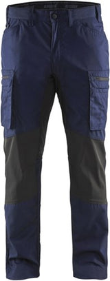 Blåkläder service werkbroek met stretch 14591845 | marineblauw zwart | maat 58 - 7330509498569