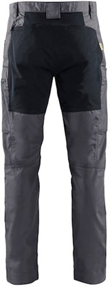 Blåkläder service werkbroek met stretch 14591845 | medium grijs zwart | maat 54 - 7330509748817