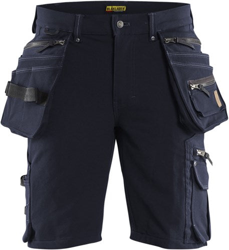 Blåkläder short 4-weg stretch x1900 19881644 | donker marineblauw zwart | maat 46 - 7330509687642