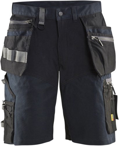 Blåkläder short met stretch en spijkerzakken 15981343 | donker marineblauw zwart | maat 60 - 7330509722046