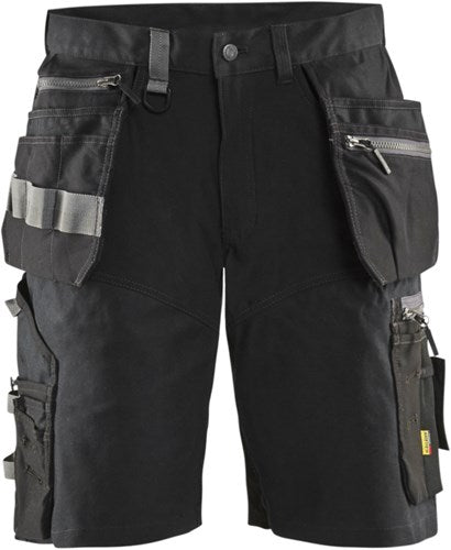 Blåkläder short met stretch en spijkerzakken 15981343 | zwart | maat 62 - 7330509722152