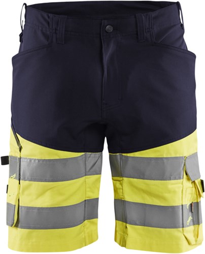 Blåkläder short met stretch high-vis 15411811 | marine high vis geel | maat 48 - 7330509692035