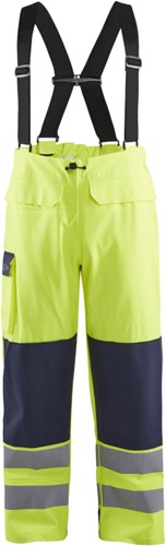 Blåkläder vlamvertragende regenbroek level 2 13132022 | high-vis geel marineblauw | maat 4xl - 7330509783597