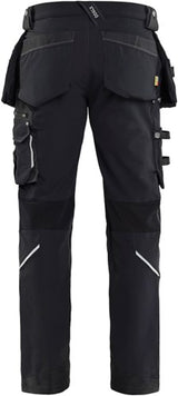 Blåkläder werkbroek 4-weg stretch x1900 19981644 | zwart | maat c146 - 7330509657669