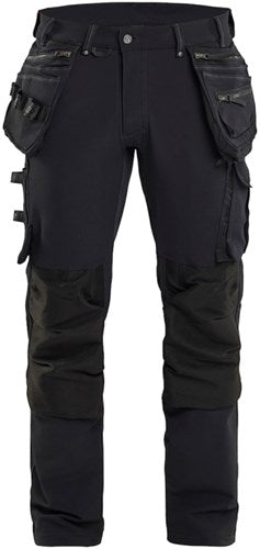 Blåkläder werkbroek 4-weg stretch x1900 19981644 | zwart | maat c148 - 7330509657676