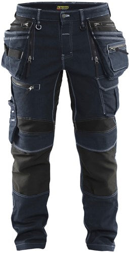 Blåkläder werkbroek denim stretch x1900 19901141 | zwart | maat c152 - 7330509532089
