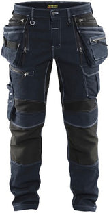 Blåkläder werkbroek denim stretch x1900 19901141 | zwart | maat c50 - 7330509532157