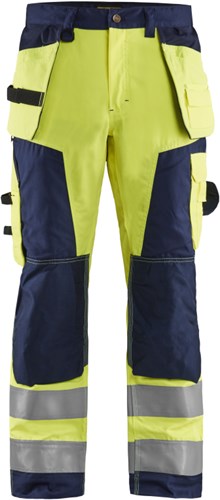 Blåkläder werkbroek high-vis 15681811 | high vis geel marineblauw | maat 60 - 7330509402368