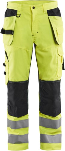 Blåkläder werkbroek high-vis met ventilatie 15651811 | high vis geel zwart | maat 52 - 7330509516188