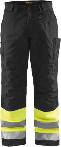 Blåkläder winterwerkbroek high-vis 18621811 | high vis geel zwart | maat c60 - 7330509369715