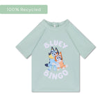 Bluey | groen uv zwemshirt met korte mouwen