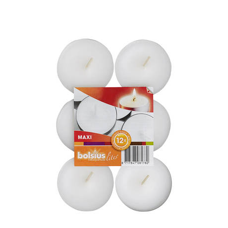 Imp bolsius maxi theelichten lites 8 uur 12 stuks