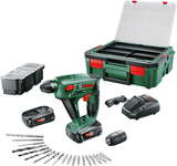 Bosch groen uneo maxx sbx - accu boorhamer | 18v | 2 x 1.5 ah accu + lader | in koffer - 060395230k