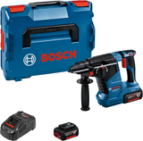 Bosch blauw bosch accu boorhamer gbh 18v-24 c 2x 5.0 ah accu + lader in l-b...