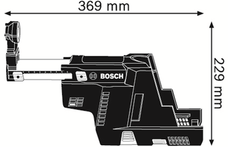 Bosch accessoires bosch afzuigapparaat gde 18v-16 voor gbh 18v-26 - 1600a0051m