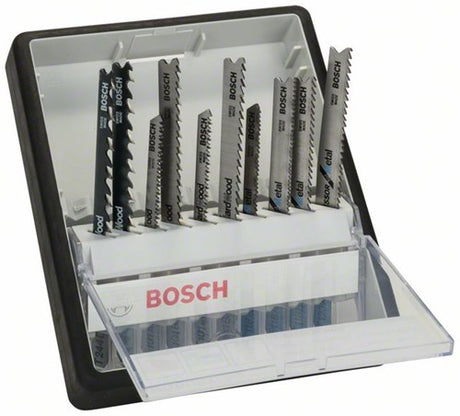 Bosch accessoires 10-delige robust line decoupeerzaagbladenset wood and metal t-schacht 1st - 2607010542