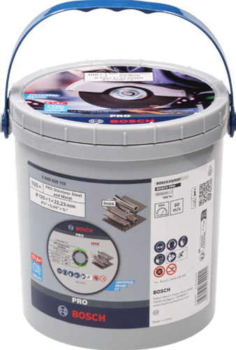 Bosch accessoires bosch pro roestvrij staal en metaaldoorslijpschijf 125 x 1 x 22,2...