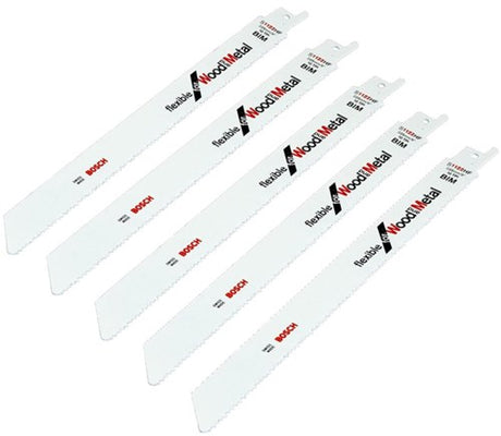Bosch accessoires 100x reciprozaagblad flexible voor hout en metaal s1122hf - 2608656034