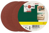 Bosch accessoires bosch schuurbladenset - 25-delig - 125 mm (korrel 240, 120, 80)