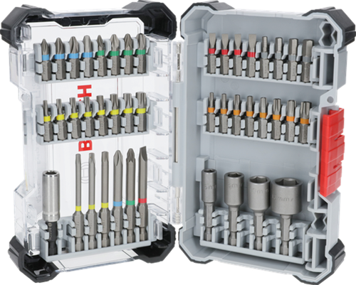 Bosch accessoires bosch professional extra hard schroefbitset, 43-delig - bitset- en dopsleutel