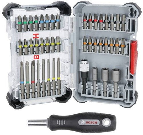 Bosch accessoires bosch extra harde schroevendraaierset 44+1 st. - 2607017733