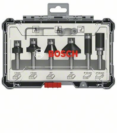 Bosch accessoires 8-delige gemengde freesset - schachtdiameter 8 mm - 2607017469