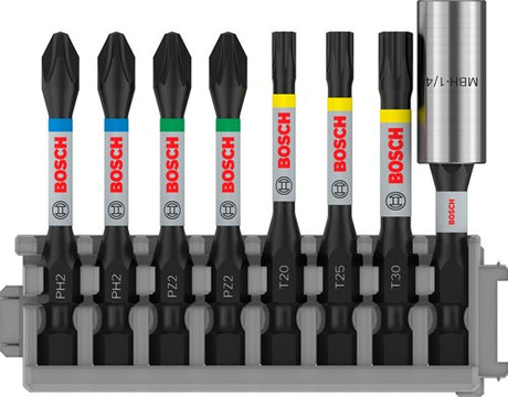Bosch accessoires impact power bit 50mm, 8x, bithouder