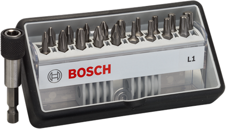 Bosch accessoires bitset | extra hard l1 | robustline | 19-delig | 2607002567 - 2607002567