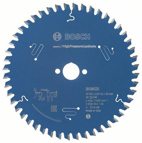 Bosch accessoires cirkelzaagblad expert for highpressurelaminate (trespa) 165x20x2.6 1.6x48t - 2608644133