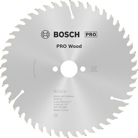 Bosch accessoires cirkzb opt 160x20 16x1,8 48t wz
