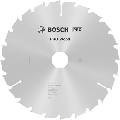 Bosch accessoires bosch pro wood cirkelzaagblad, 216 x 2 x 30 mm