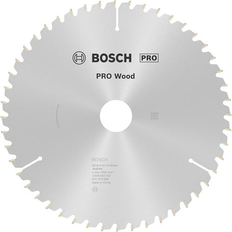 Bosch accessoires bosch pro wood cirkelzaagblad, 216 x 2 x 30 mm