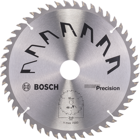 Bosch accessoires cirkelzaagblad precision 210x2x30 -,t48 - 2609256873