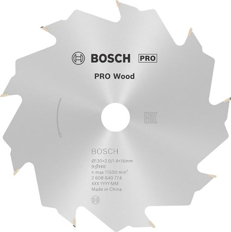 Bosch accessoires cirkelzaagblad standard for wood speed 130 x 16 x 2,2 mm, 9 1st - 2608640774